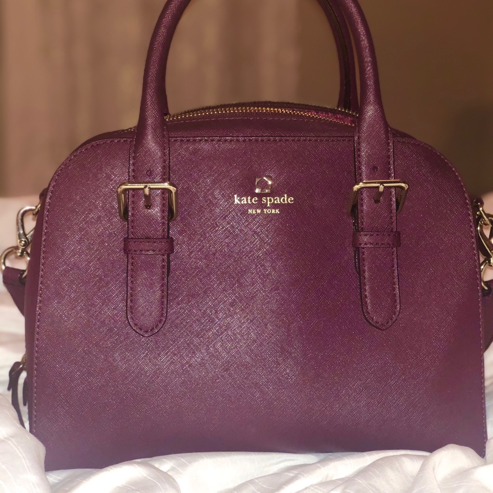 Authentic burgundy KATE SPADE bag / satchel